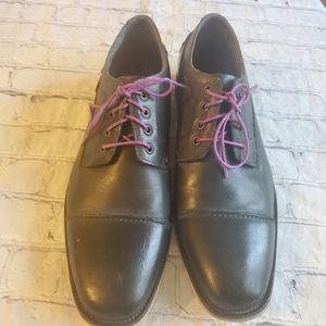 STEVE MADDEN MEN'S SHOES LEATHER UPPER BLACK STYLE JACEON SIZE 10.5